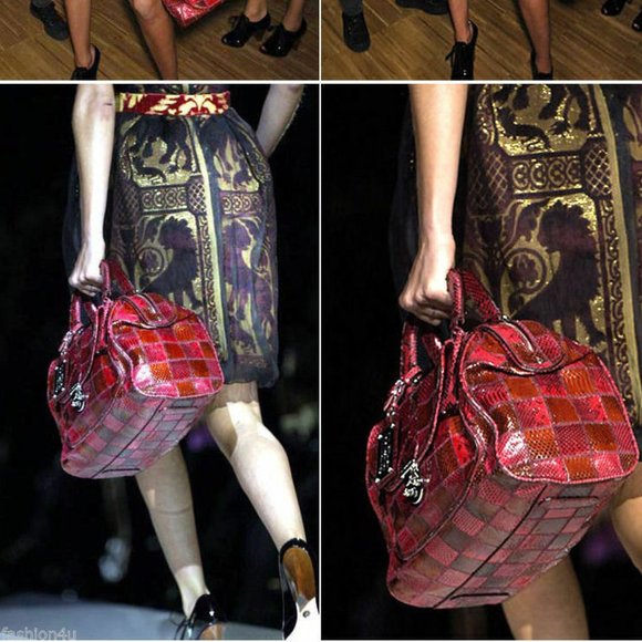 Dolce & Gabbana Snakeskin Patchwork Miss Catch Bag - Picture 1 of 8